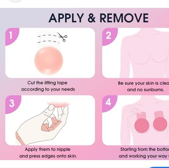 VBT Nipple Covers Adhesive Bra New - Picture 3 of 3